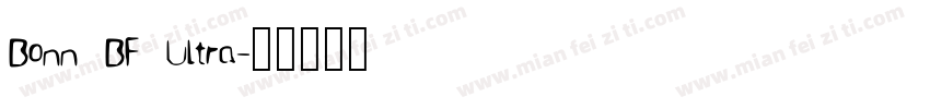 Bonn BF Ultra字体转换